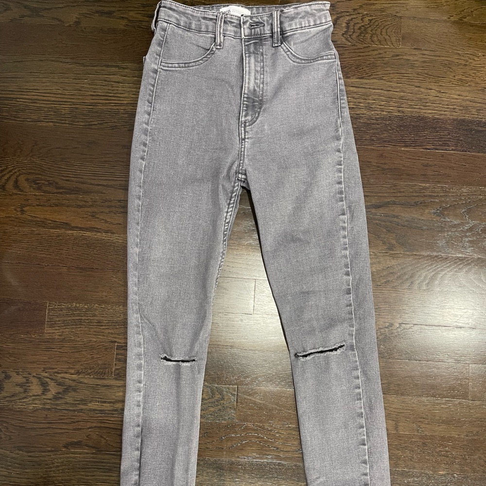 Zara gray skinny jeans